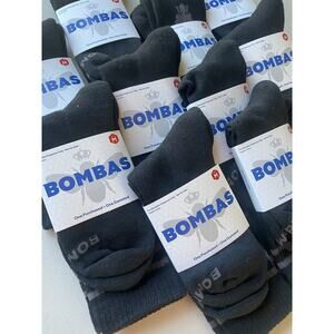 Bombas Socks 10 Pairs Womens Size Medium Honeycomb Arch Black & Gray Casual Cozy